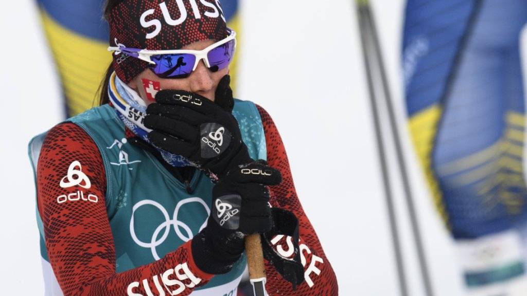 Starke Vorstellung im Olympia-Skiathlon: Nathalie von Siebenthal.
