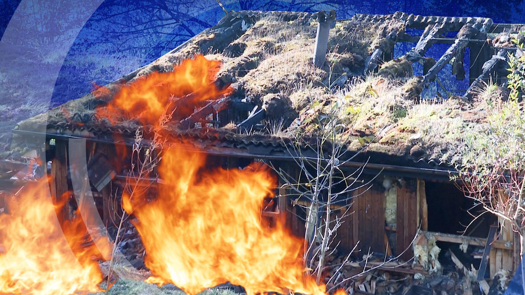 Oberlunkhofen: Brand zerstört vermeintliches Wochenendhaus