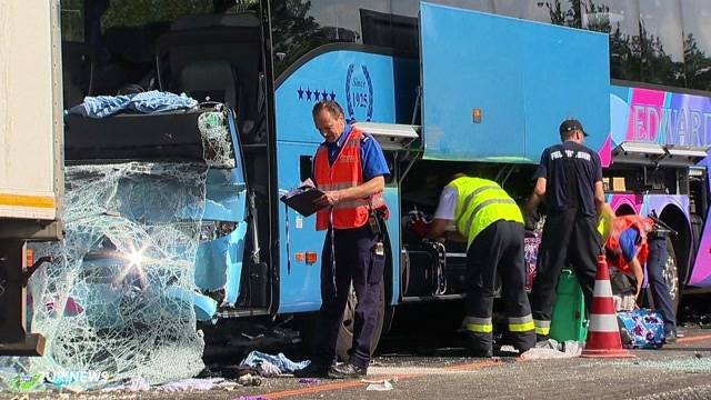 41 Verletzte bei Unfall auf A2