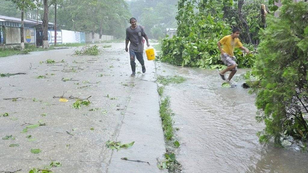 In Guatemala (Bild) sorgte der Tropensturm«Earl» in den vergangenen Tagen für viel Regen - in Mexiko starben bei einem Erdrutsch als Folge des Sturms drei Menschen.