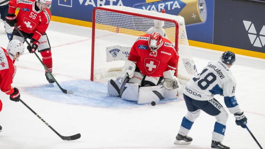 Ein Bollwerk, das die Finnen vrezweifeln liess: Reto Berra war ein wichtiger Grund für den Schweizer Sieg in Tampere