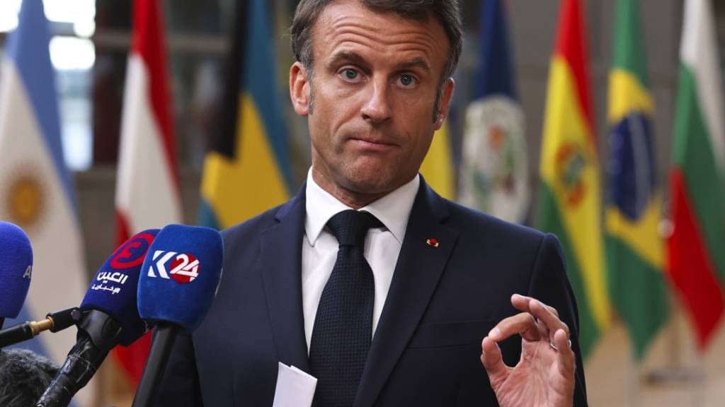 ARCHIV - Frankreichs Präsident Emmanuel Macron will die französischen Streitkräfte aus dem Niger abziehen. Foto: Francois Walschaerts/AP/dpa