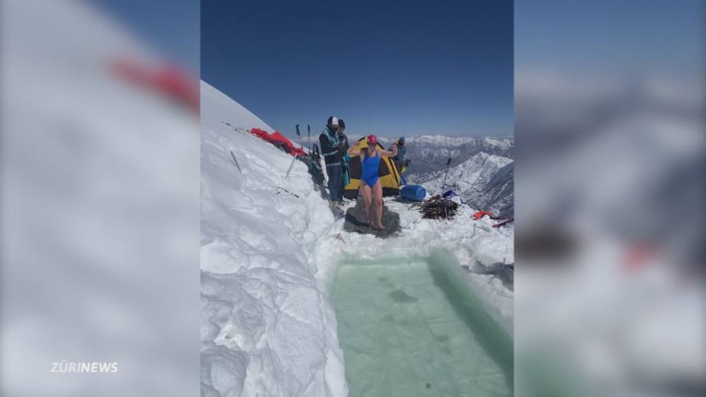 Eisbad im Himalaya: Zürcherin schafft Weltrekord