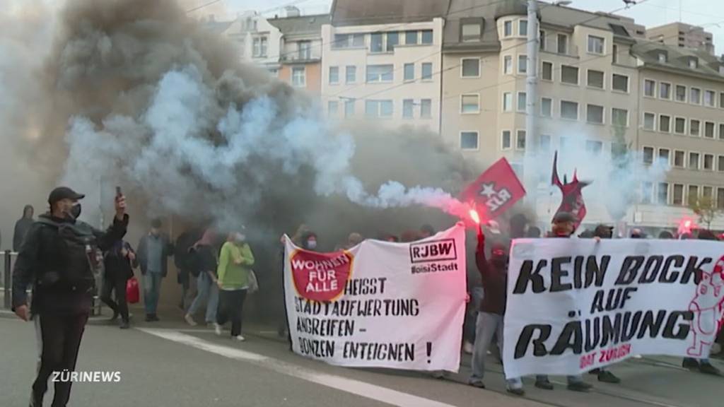 Demo wegen Kochareal-Räumung: Stimmung in der Stadt aufgeheizt