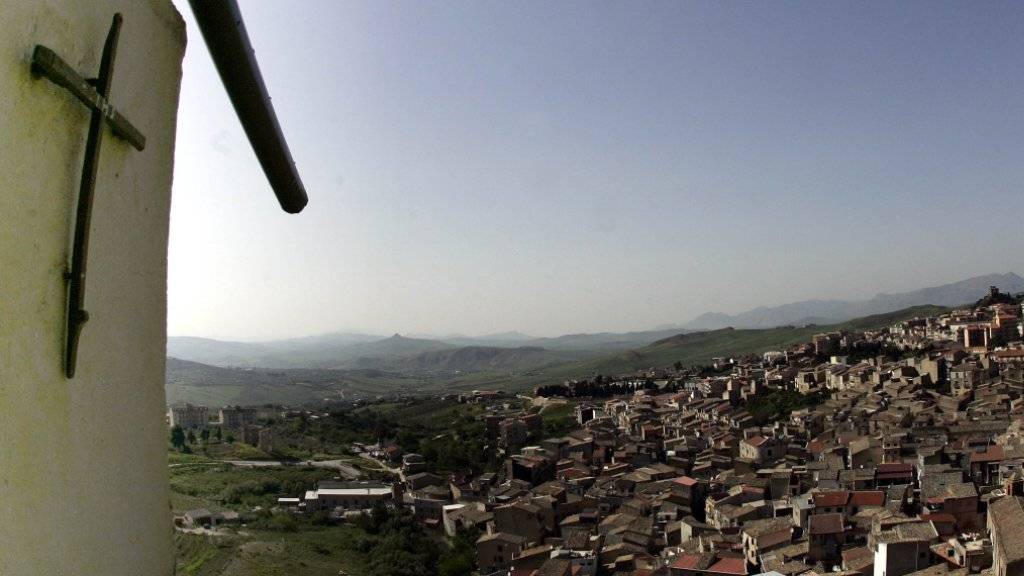 Blick auf den sizilianischen Ort Corleone, nach dem der Film-«Pate» von Francis Ford Coppola benannt wurde