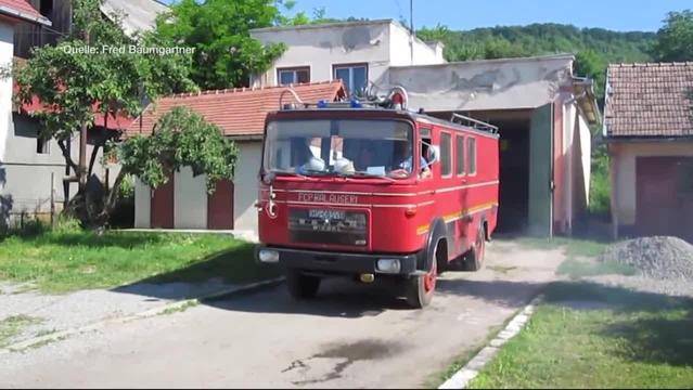 Rumänische Feuerwehr in Aarau