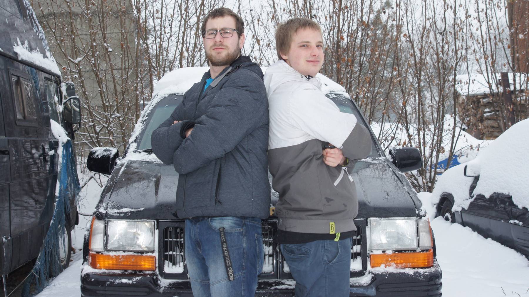 Benj Moser und Aaron Giger aus Wilen sind seit Jahren Freunde - und wollen jetzt gemeinsam nach Tschernobyl fahren.