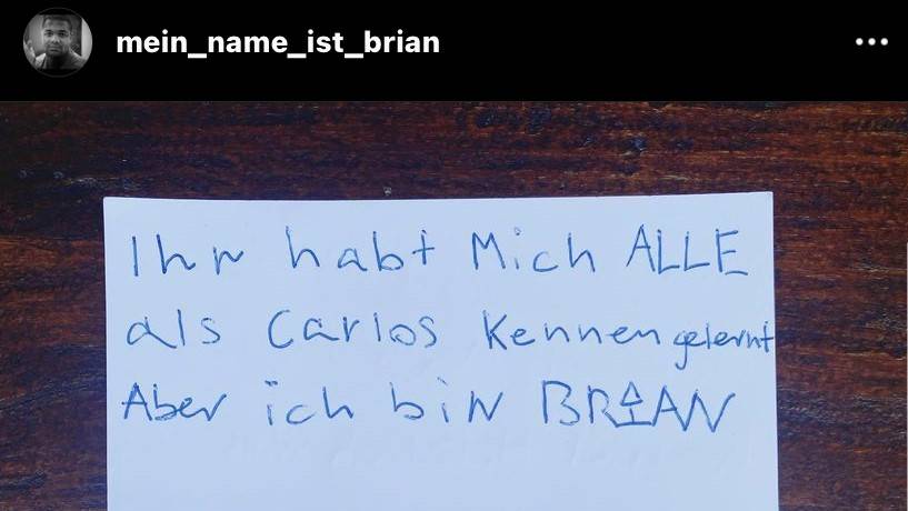 Insta Account Mein Name ist Brian