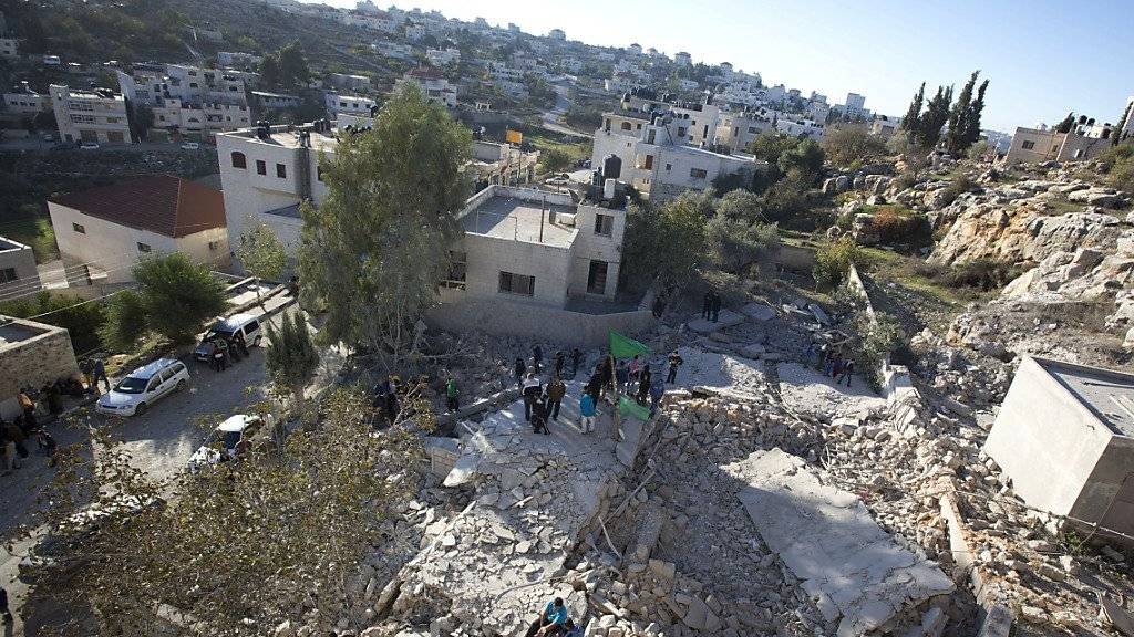 Hier stand einst ein Haus: Bei Zusammstössen anlässlich einer Hauszerstörung bei Ramallah hat die israelische mindestens zwei Palästinenser getötet. (Archivbild)