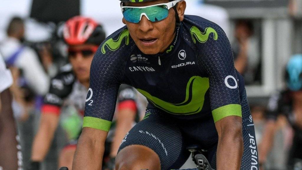 Nairo Quintana deckte seine Karten am Sonntag in der 9. Etappe im langen und steilen Schlussanstieg zum Blockhaus auf