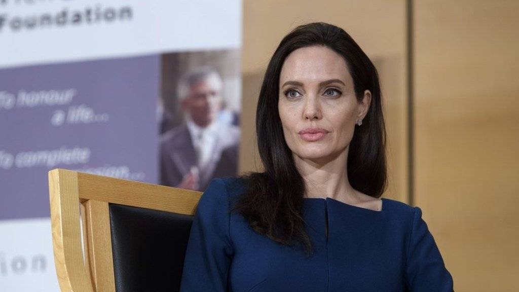 UNHCR-Botschafterin und Schauspielerin Angelina Jolie am Mittwoch in Genf.