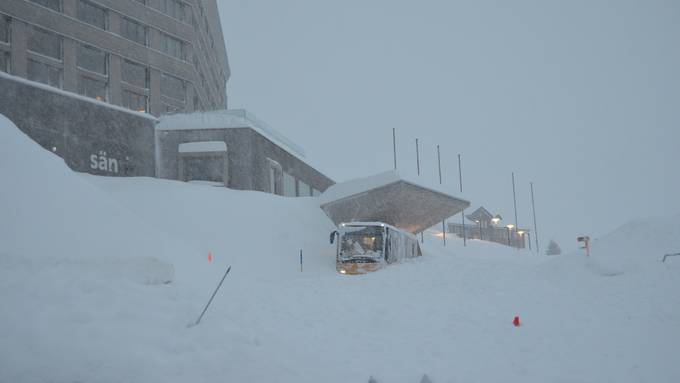 Schwägalp: Lawine erfasst Hotel Säntis