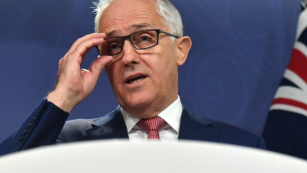 Der australische Premierminister Malcolm Turnbull hat aufgrund eines Gerichtsentscheids seine Regierungsmehrheit im Parlament verloren. (Archivbild)