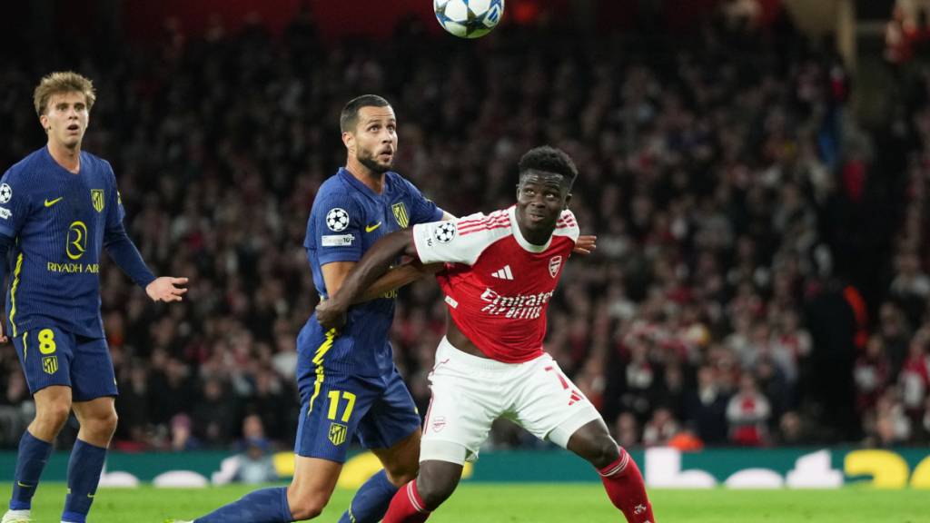 Im Oktober gewann Arsenal das Heimspiel gegen Atlético Madrid in der Ligaphase 4:0