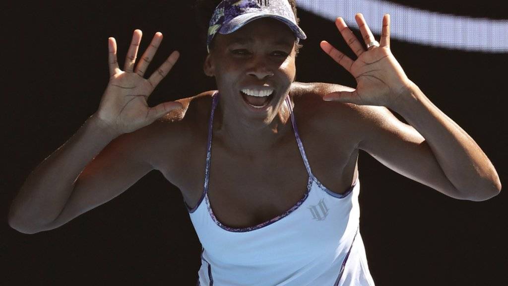 Ein verdientes Siegertänzchen mit 36 Jahren: Venus Williams steht am Australian Open im Final