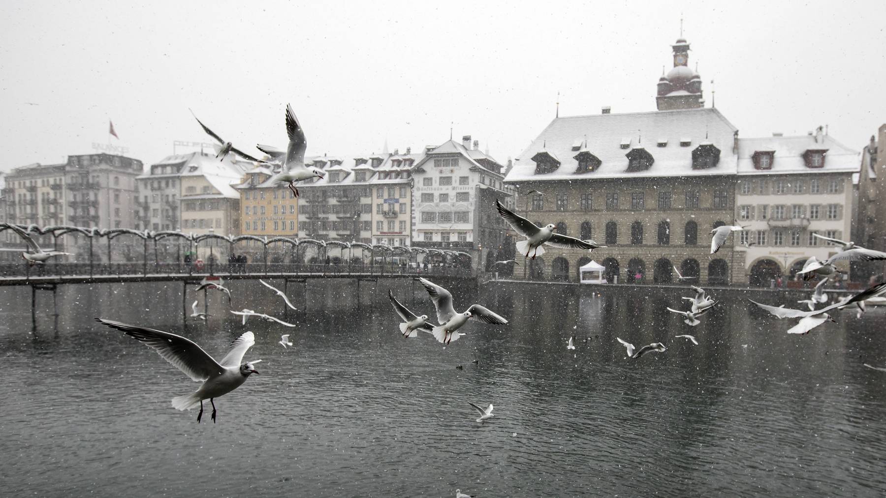 Schnee in Luzern