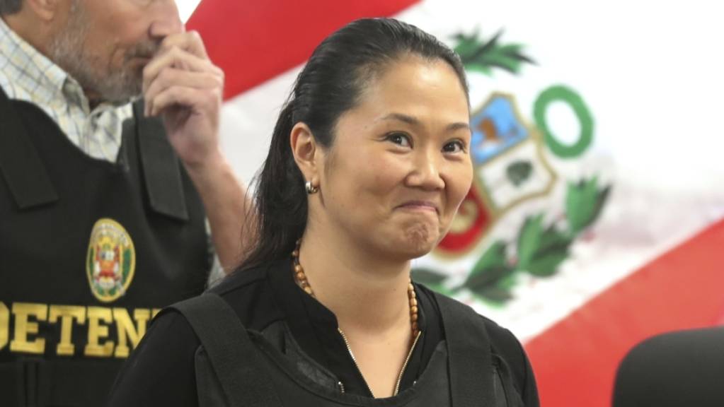 Soll Ende April 2020 aus der Untersuchungshaft freikommen: Perus Oppositionschefin Keiko Fujimori, Tochter des früheren Präsidenten Alberto Fujimori. (Archivbild)