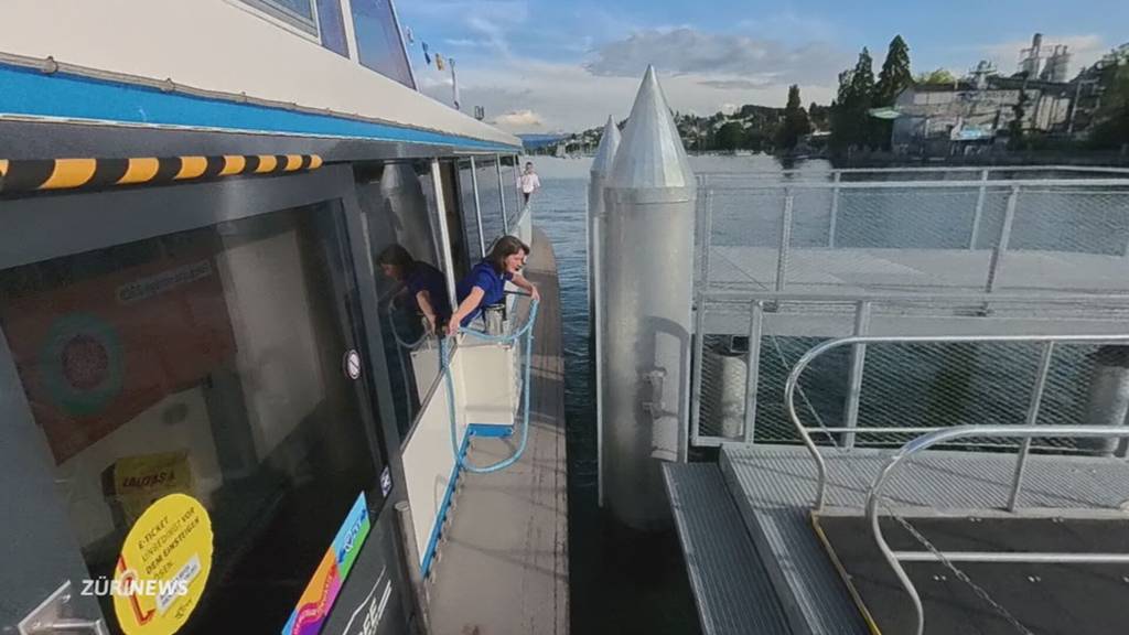 Einweihung: Neuer Schiffsteg in Wollishofen
