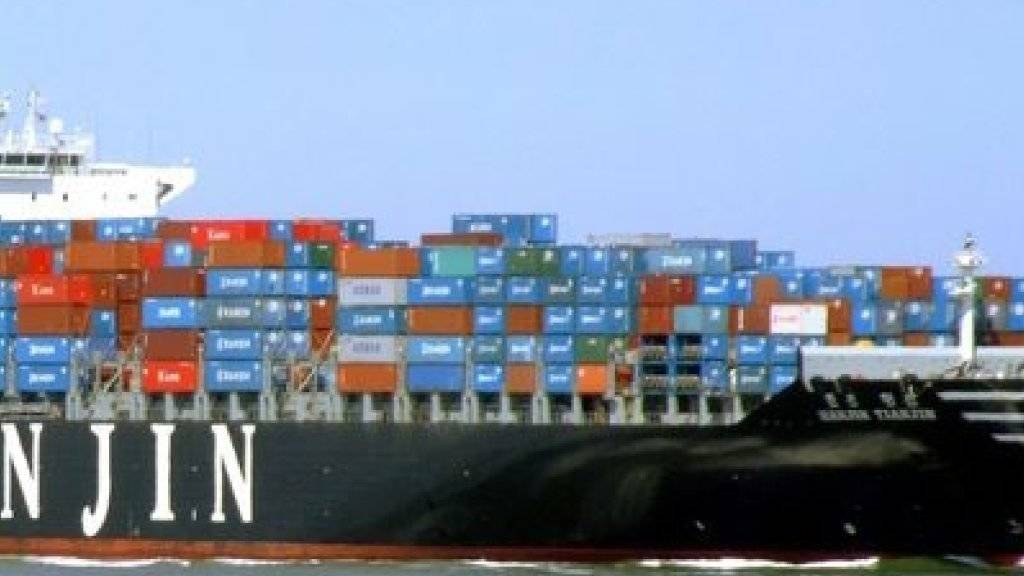 Die südkoreanische Container-Reederei Hanjin Shipping steht vor dem Aus. (Archiv)