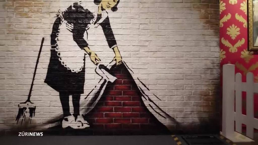 Banksys  Werke zum ersten Mal in Zürich