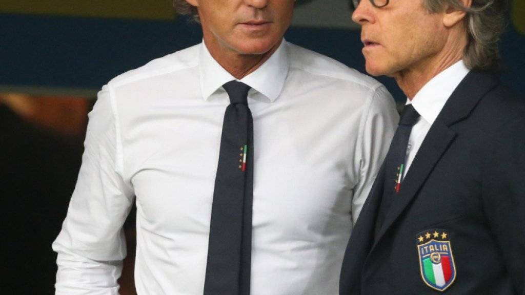 Italiens Nationalcoach Roberto Mancini hat noch einige Arbeit vor sich