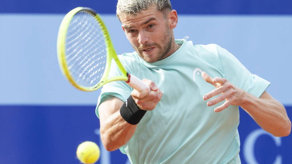 Jérôme Kym scheitert in Gstaad unglücklich an Stefanos Tsitsipas