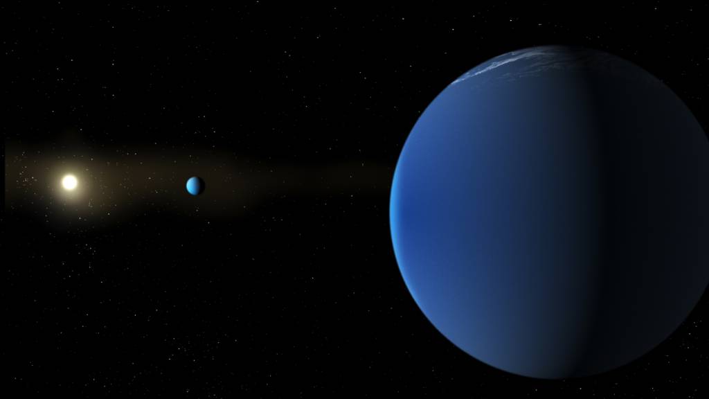 Die zwei Planeten des 1.100 Lichtjahre entfernten Sterns TOI-791 sind so gross wie Jupiter, besitzen aber nur etwa ein Dreissigstel seiner Masse.