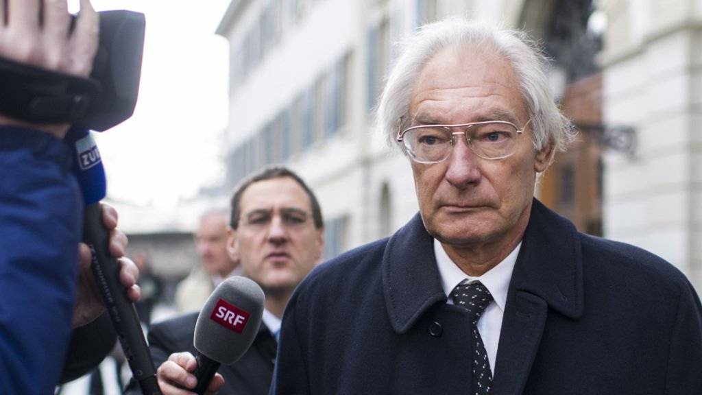 Das Bundesgericht lehnte seine Beschwerde ab: Rolf Erb nach der Urteilsverkündung des Zürcher Obergerichts am 15. Januar 2014. (Archiv)