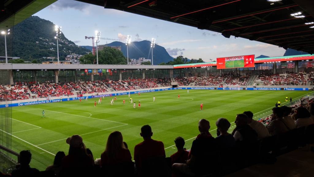 Die neue AIL Arena in Lugano bietet in der Super League Platz für 8793 Zuschauerinnen und Zuschauer