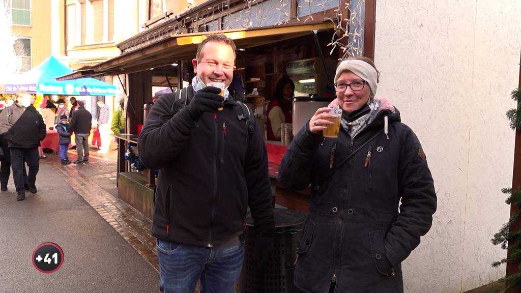 Am Weihnachtsmarkt in Colmar