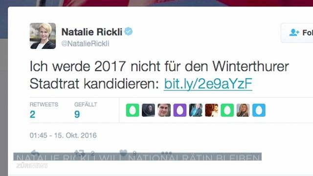 Rickli will nicht in Winterthurer Stadtrat