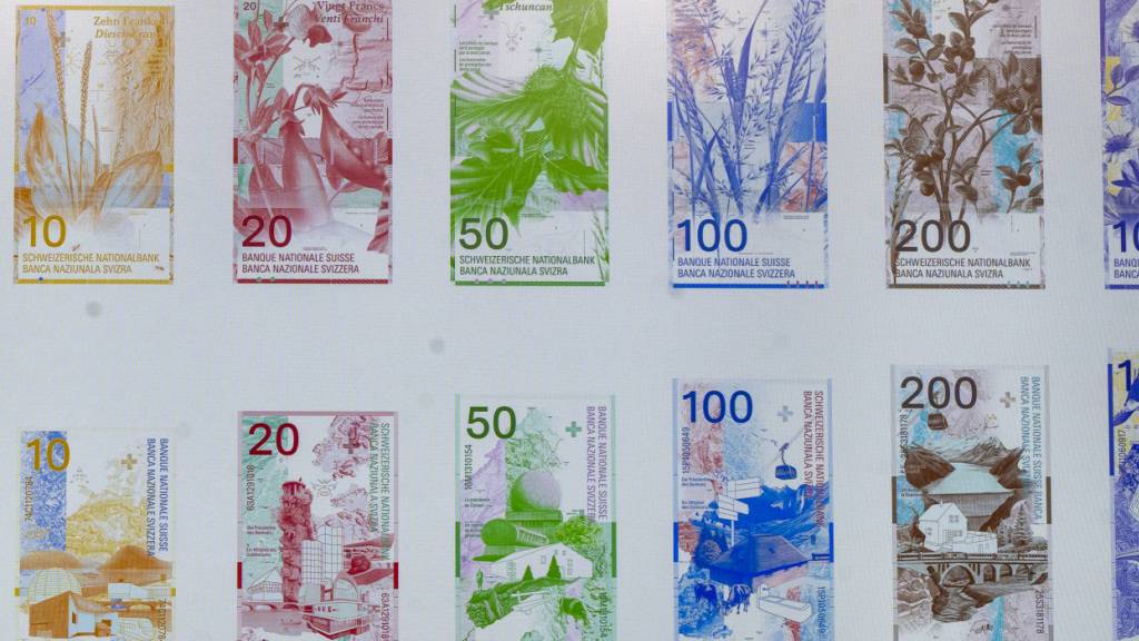 Rechts neben dem Geldbetrag werden auf den neuen Banknoten Fossilien als Wasserzeichen dienen.