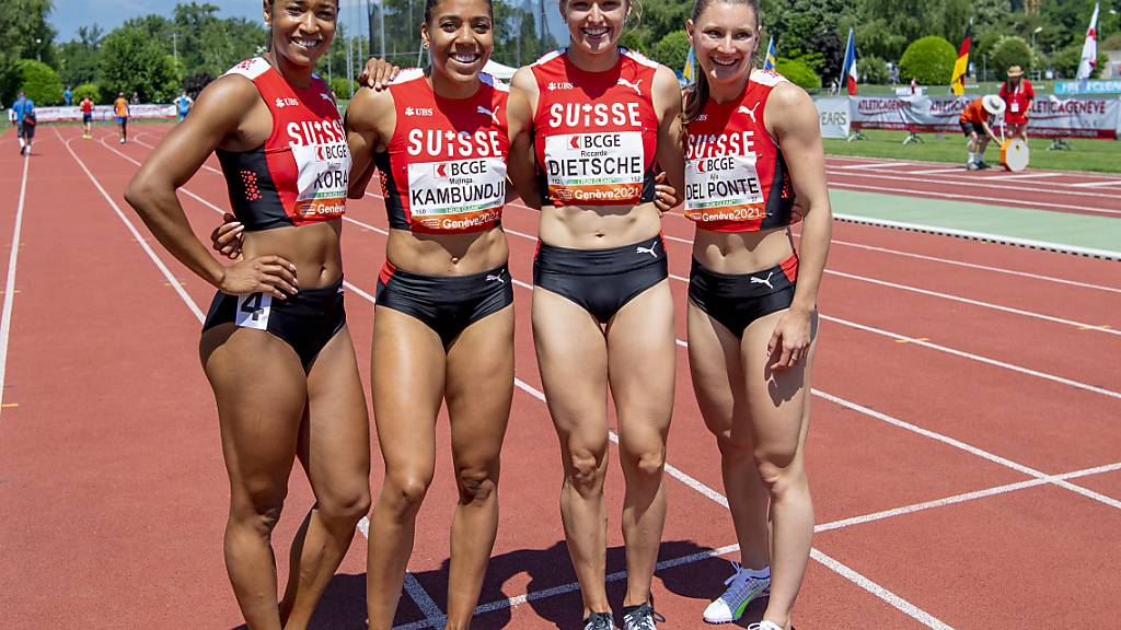Die 4x100-m-Staffel der Frauen ist einer der Schweizer Trümpfe in Tokio