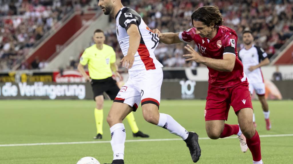 Erneut erfolgreich: Aaraus Topskorer Valon Fazliu (li.). (Archivbild)