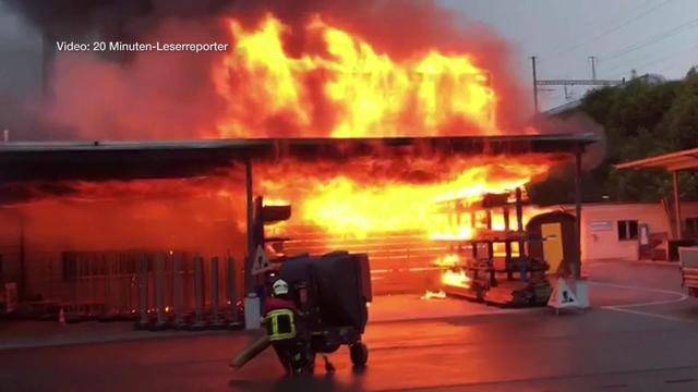 Forstwerkhof Lenzburg: Ein Raub der Flammen