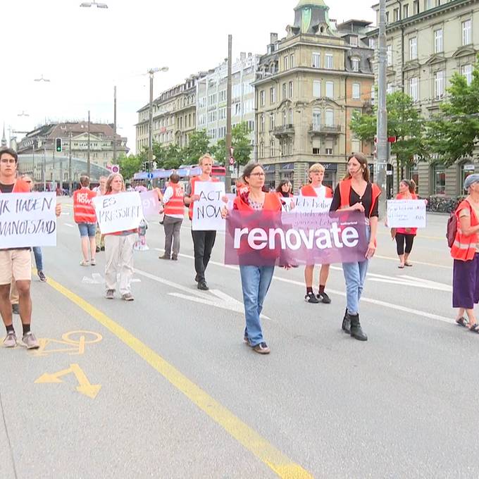 Renovate Switzerland stört den Berner Verkehr im Schneckentempo