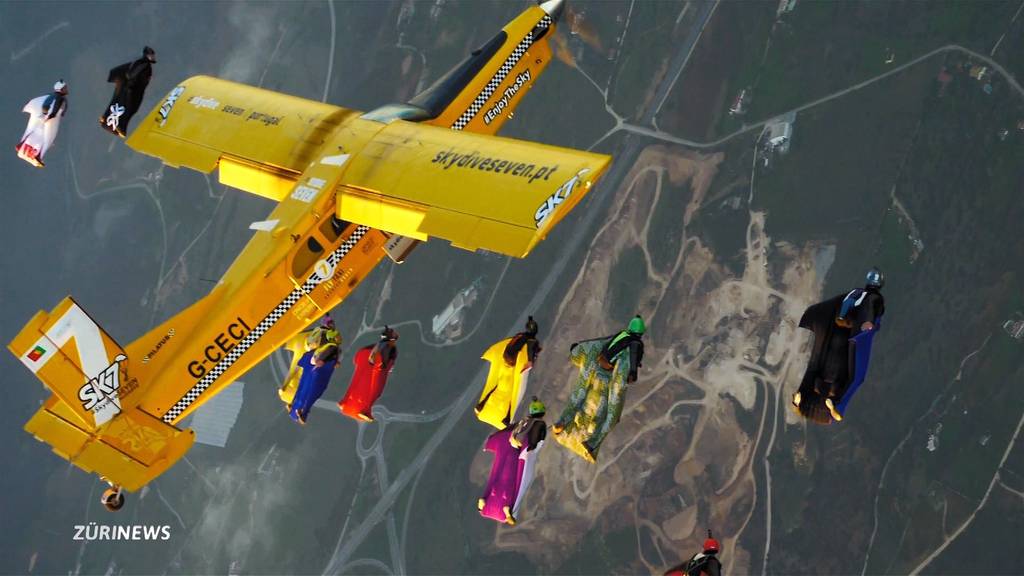 Zuger stellt neuen Wingsuit-Weltrekord auf