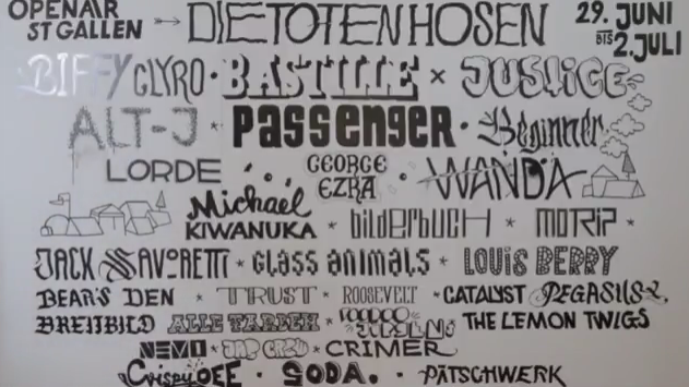 Openair St. Gallen: Alan Walker, Bastille, Passenger, Lorde, u.v.m.
