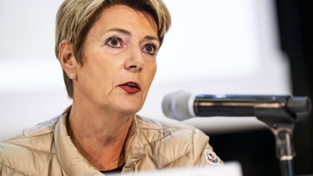 Karin Keller-Sutter eröffnete am Donnerstag das Swiss Economic Forum in Interlaken BE. (Archivbild)