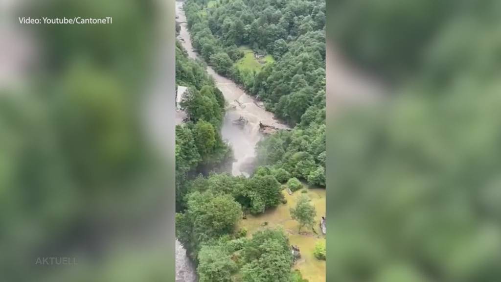 Schnelle Hilfe: Aargauer Unternehmen liefert das Fundament für die zerstörte Brücke im Maggiatal