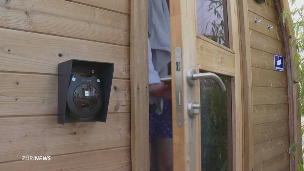 Schwitzen in der mobilen Mini-Sauna im Glattpark