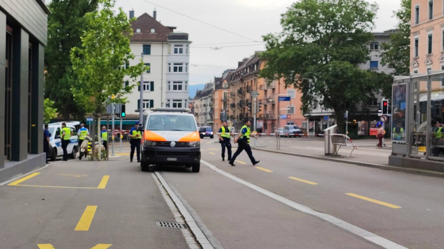 Goldbrunnenplatz velounfall 20.06.2024