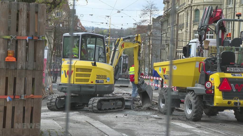 Bauarbeiten blockieren den Berner ÖV