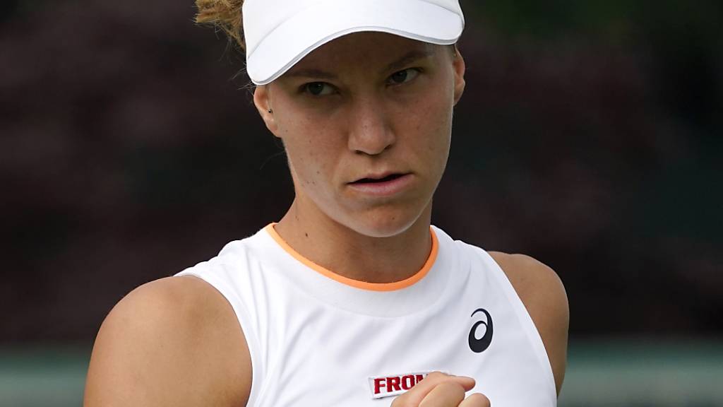 Ein hartes Stück Arbeit: Viktorija Golubic kämpfte sich in Wimbledon in die 2. Runde