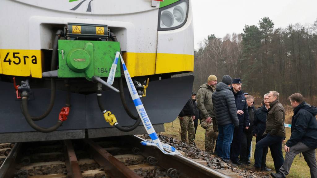 Polen: Anschlag auf Bahngleis sollte vermutlich Zug sprengen