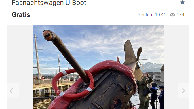 UBoot Screenshot tutti.ch