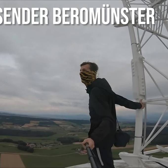 Youtuber klettern auf Landessender und Hammetschwand-Lift herum