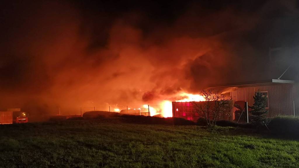Grossbrand bei Weinkeller Riegger 