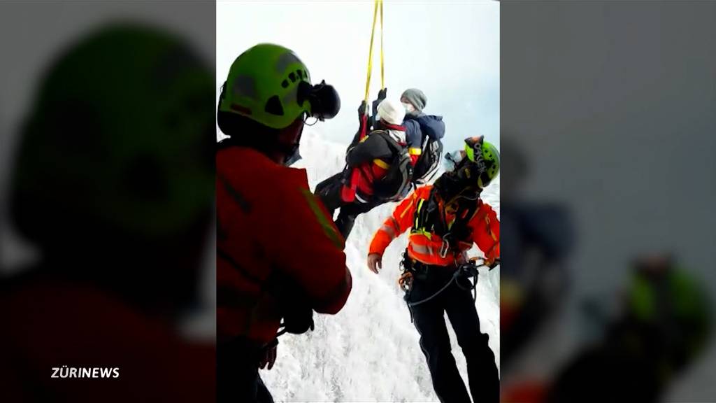 Spektakuläre Heli-Evakuierung aus der Lungern-Turren-Gondel