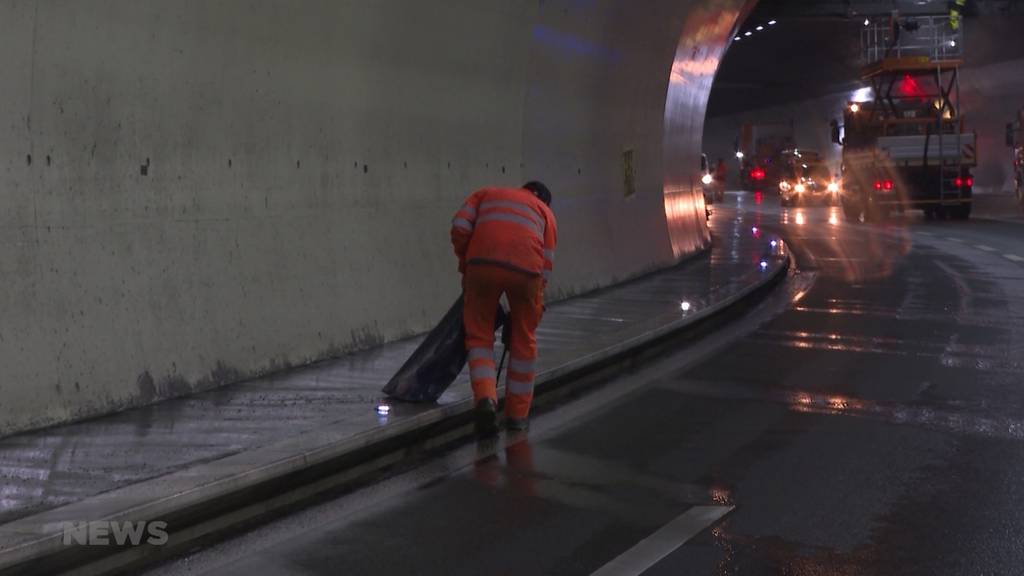 Frühlingsputz im Berner Neufeldtunnel